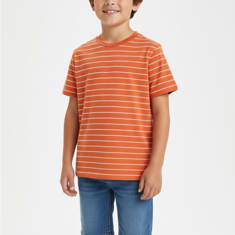 Children’s Place boys size 7/8 medium orange t-shirt